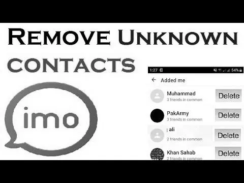 How to Remove Added Me on Imo image 2