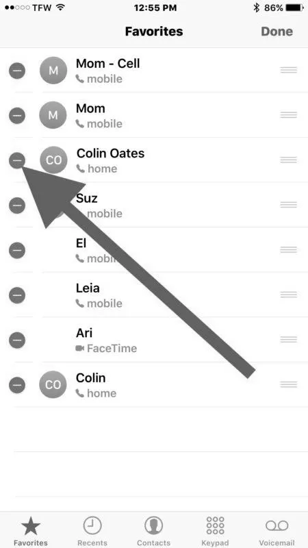 How to Remove Favorites on iPhone image 0