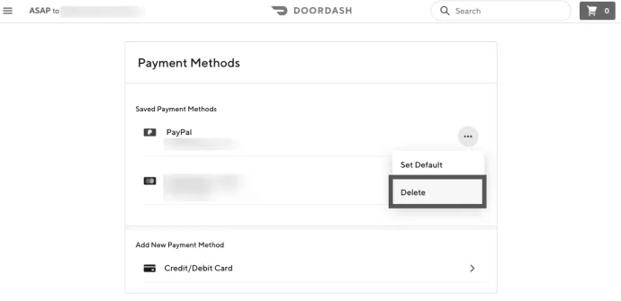 How to Remove a Card From DoorDash photo 0