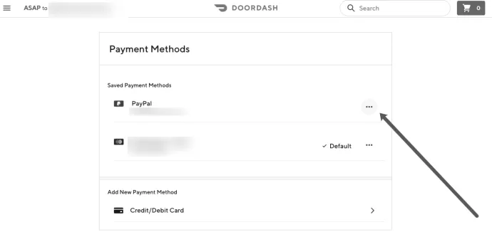 How to Remove Card From DoorDash image 3