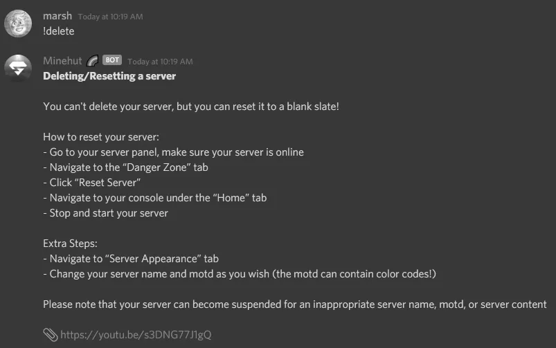 How to Delete a Minehut Server photo 0