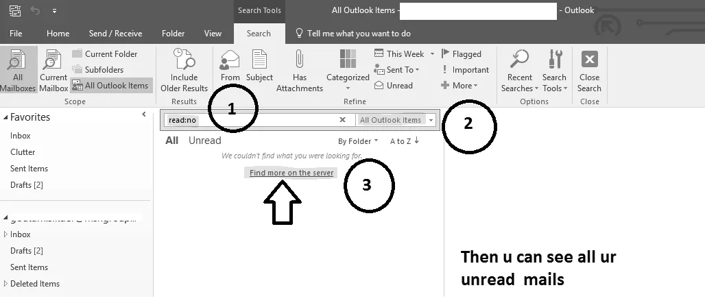 How to view unread emails in outlook deleted? photo 2