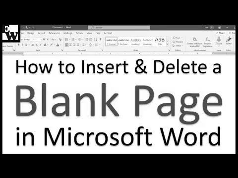 How to delete a blank page in microsoft word 365? image 0