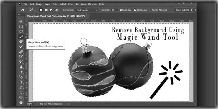 How to use magic wand tool to delete background? image 1